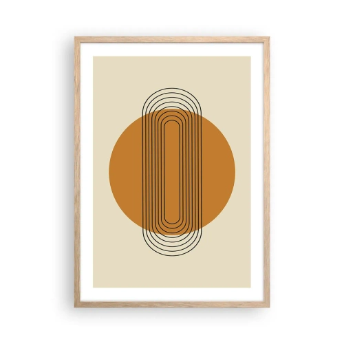 Pôster com moldura de carvalho claro - O plano perfeito - 50x70 cm