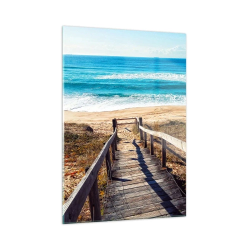 Quadro em vidro - Corra! - 50x70 cm