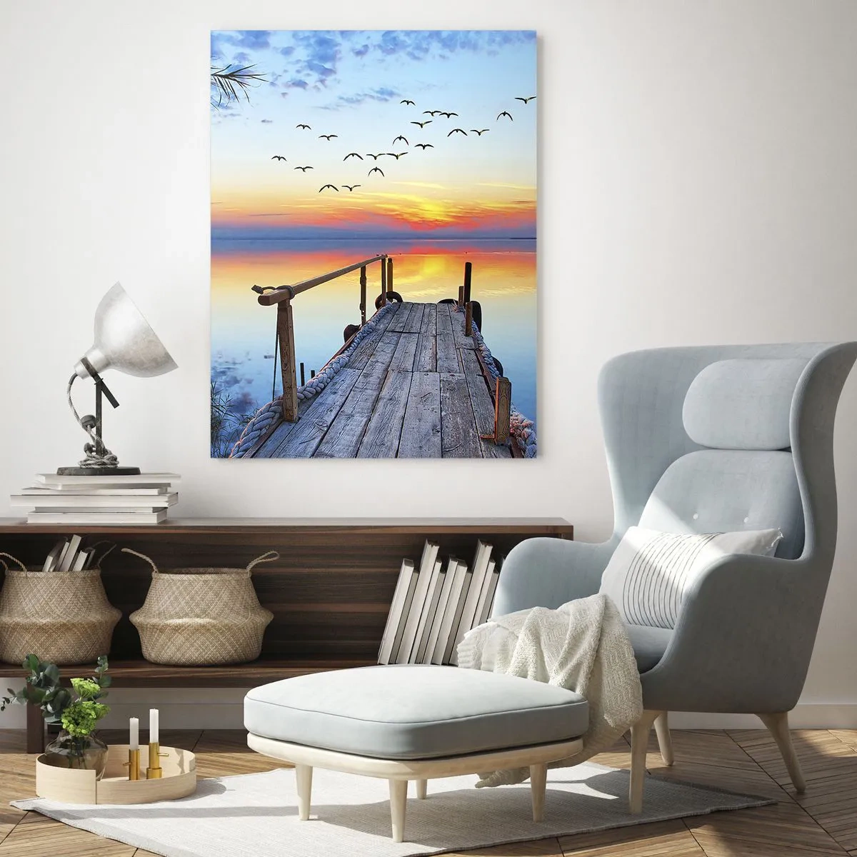 Quadro em vidro - É hora de voltar... - 50x70 cm
