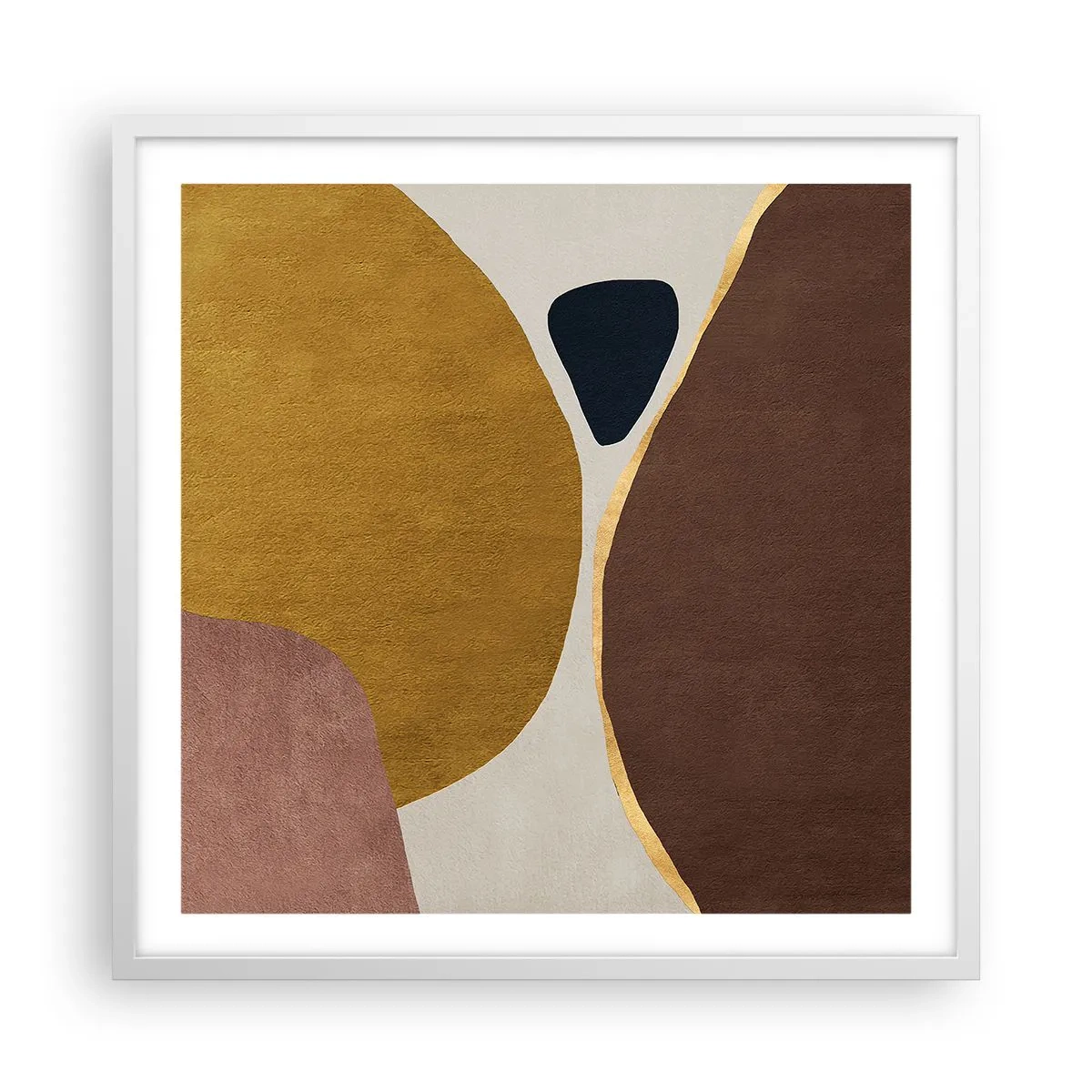 Pôster em moldura branca - Abstração – um lugar no espaço - 60x60 cm