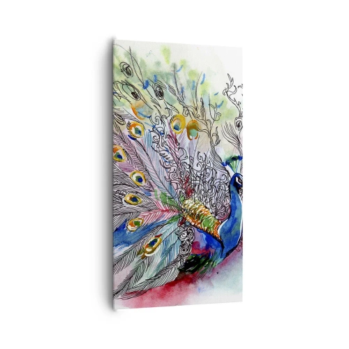 Quadro em tela - Contra o cinza com orgulho - 65x120 cm