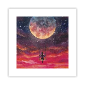 Pôster - Balanço nas nuvens - 30x30 cm