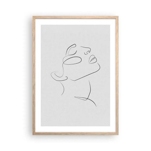 Pôster com moldura de carvalho claro - Os meandros dos sonhos - 50x70 cm