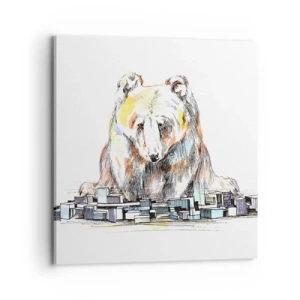 Quadro em tela - Como viver assim? - 70x70 cm