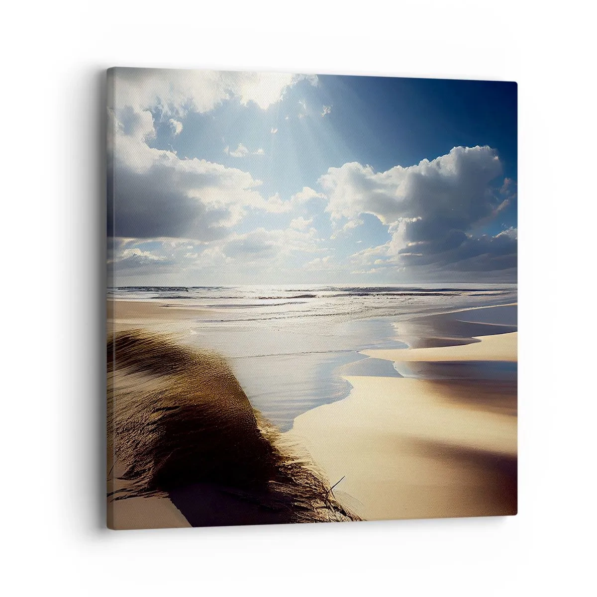 Quadro em tela - Praia, praia selvagem - 40x40 cm