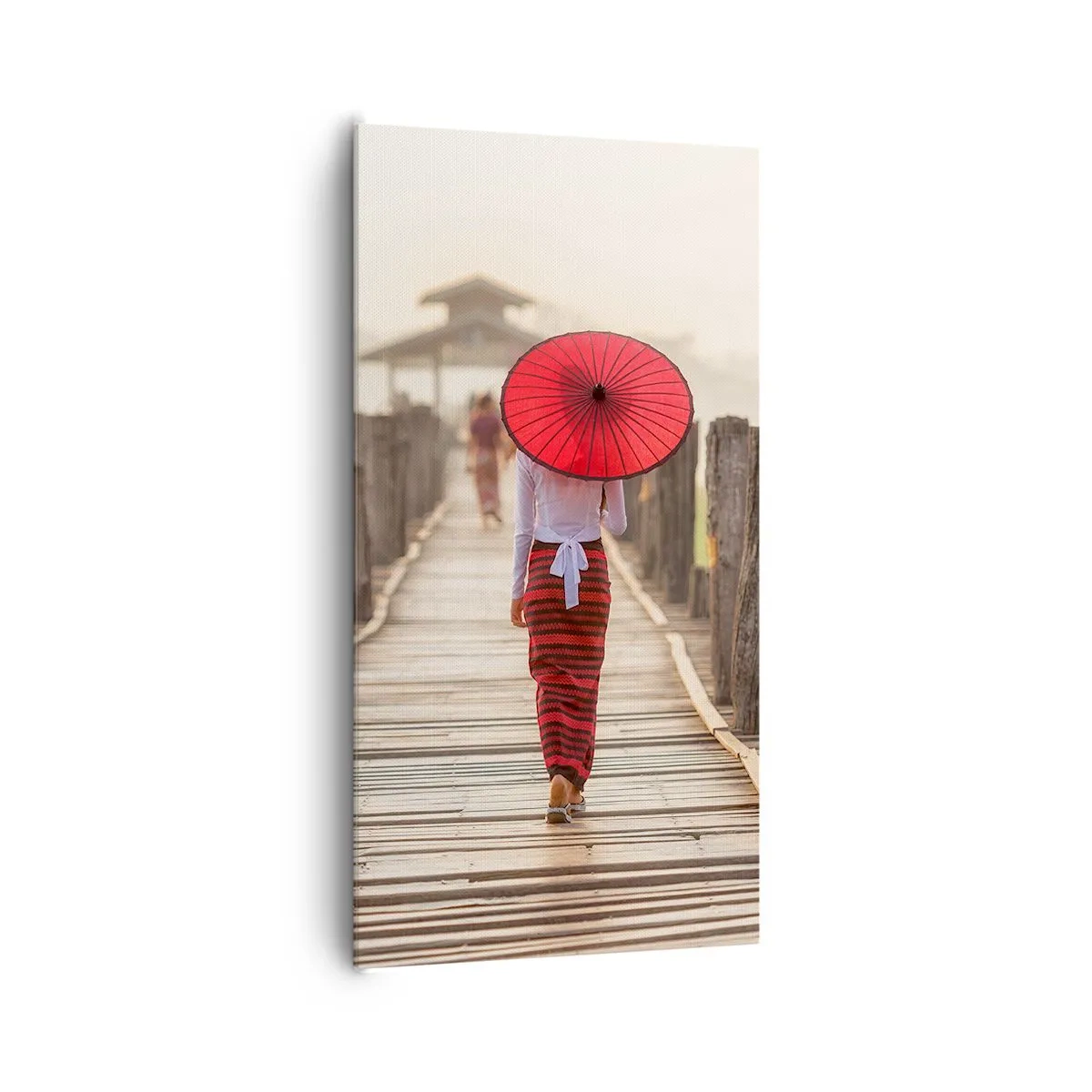 Quadro em tela - Na ponte velha - 65x120 cm