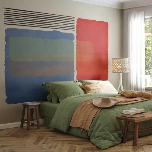 Papel de Parede Autocolante Deluxe Sticker - A alma da geometria - Abstração, Pedaço, Arte Moderna. - 300x210 cm