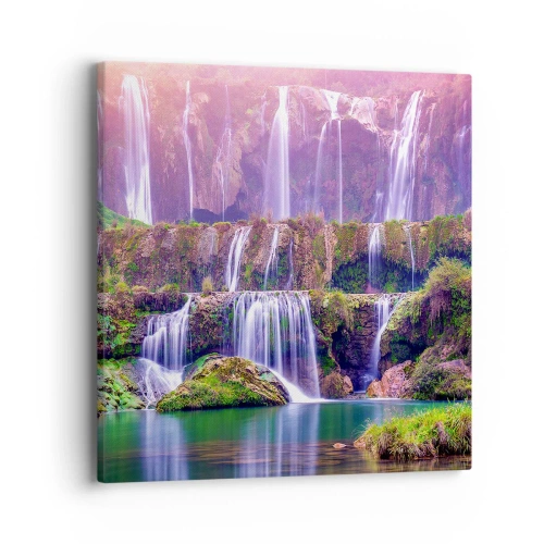 Quadro em tela - Escadas para o céu - 40x40 cm
