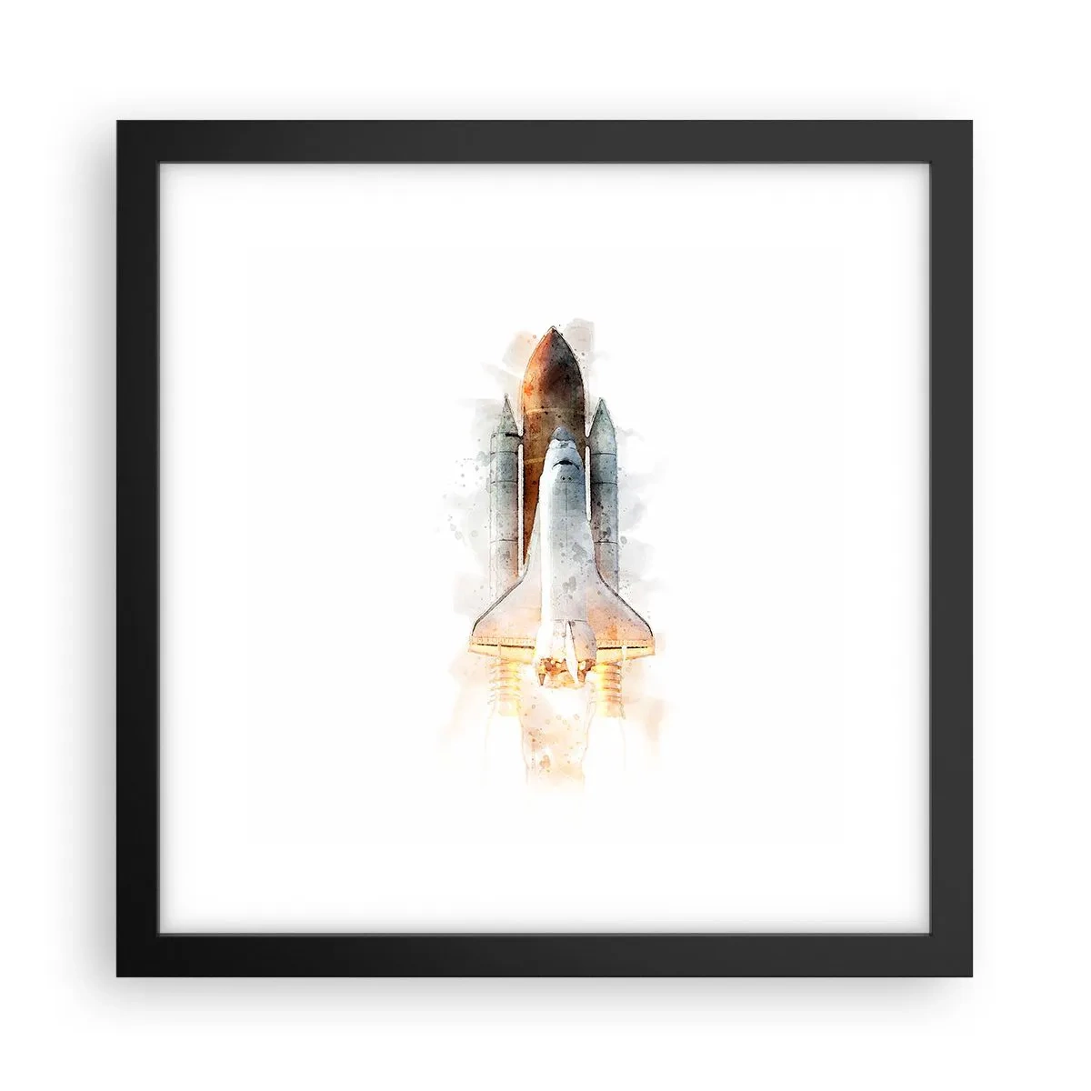 Pôster com moldura preta - Exploradores para iniciantes - 30x30 cm