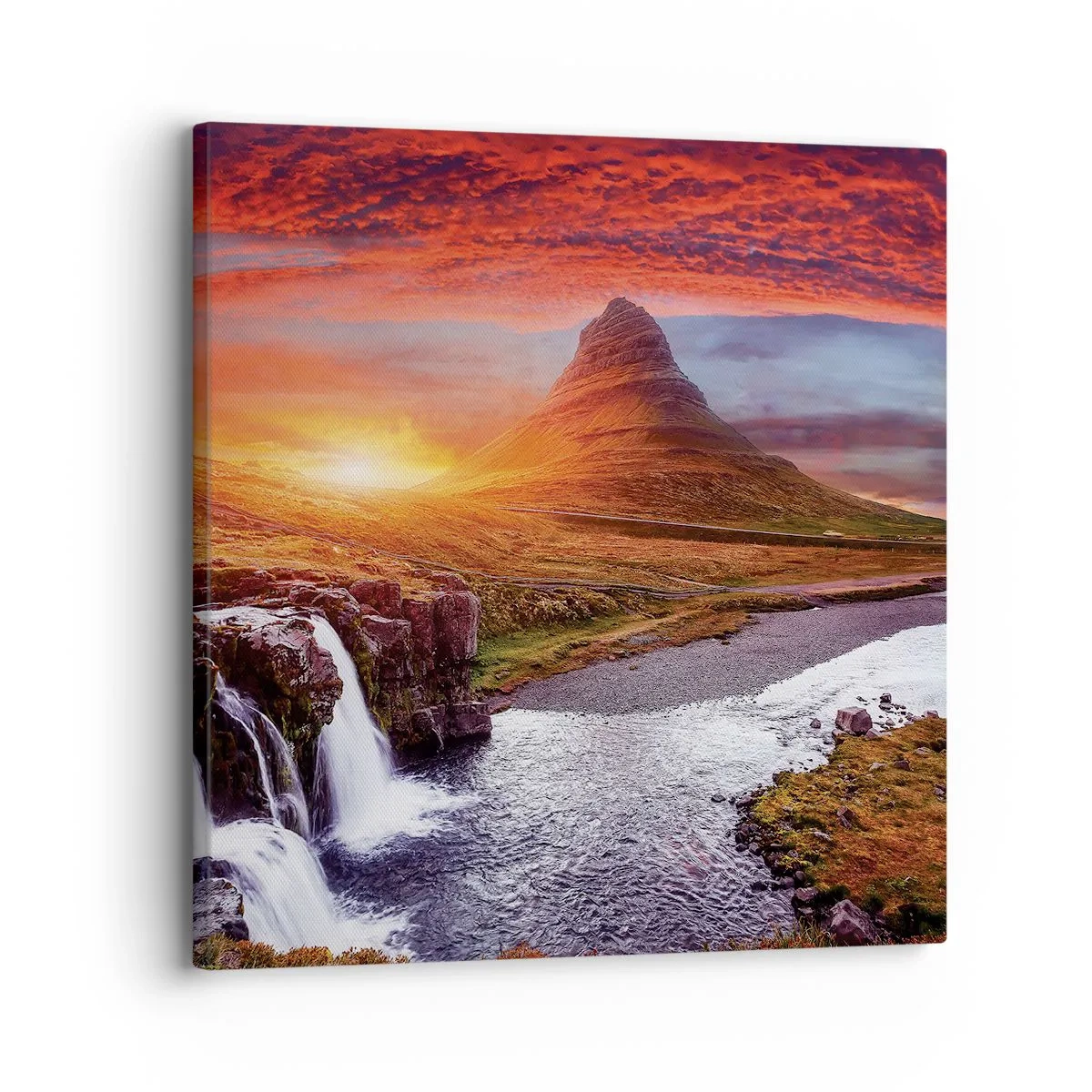 Quadro em tela - A vista da Terra Média - 30x30 cm