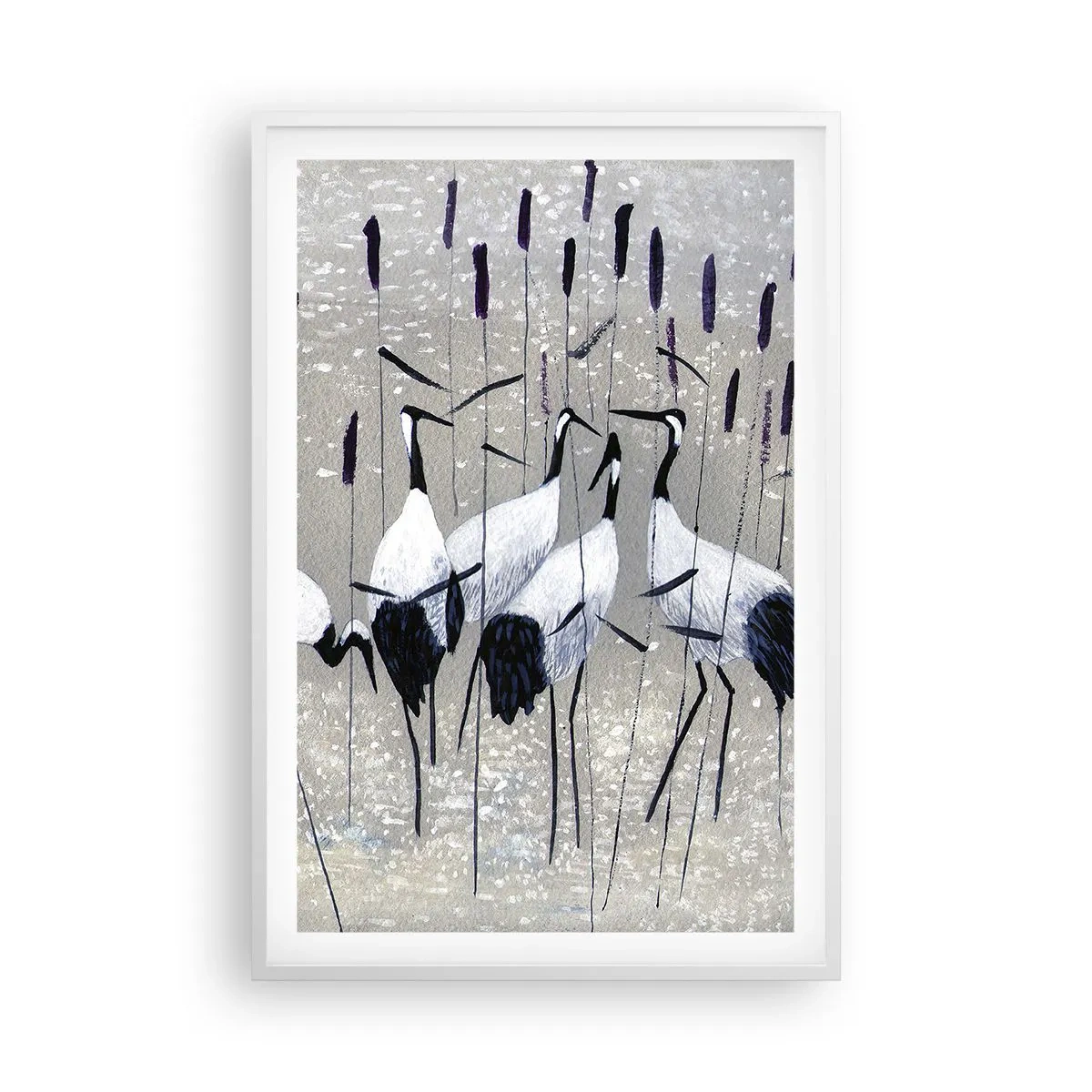 Pôster em moldura branca - Entre os seus - 61x91 cm