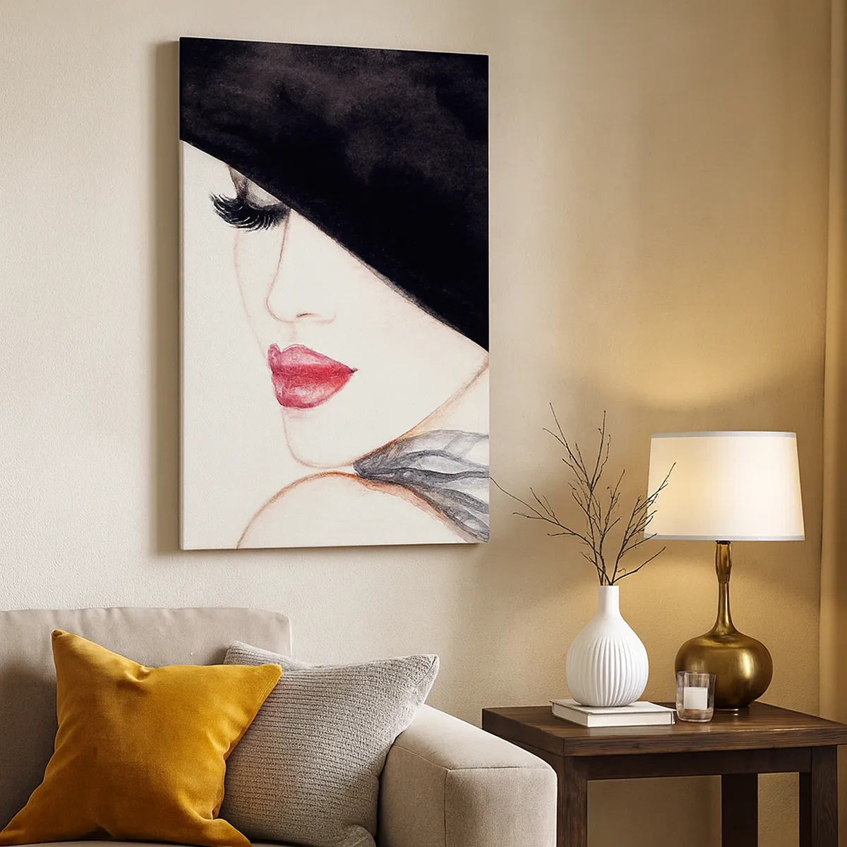 Quadro em tela - Elegância e sensualidade - 50x70 cm