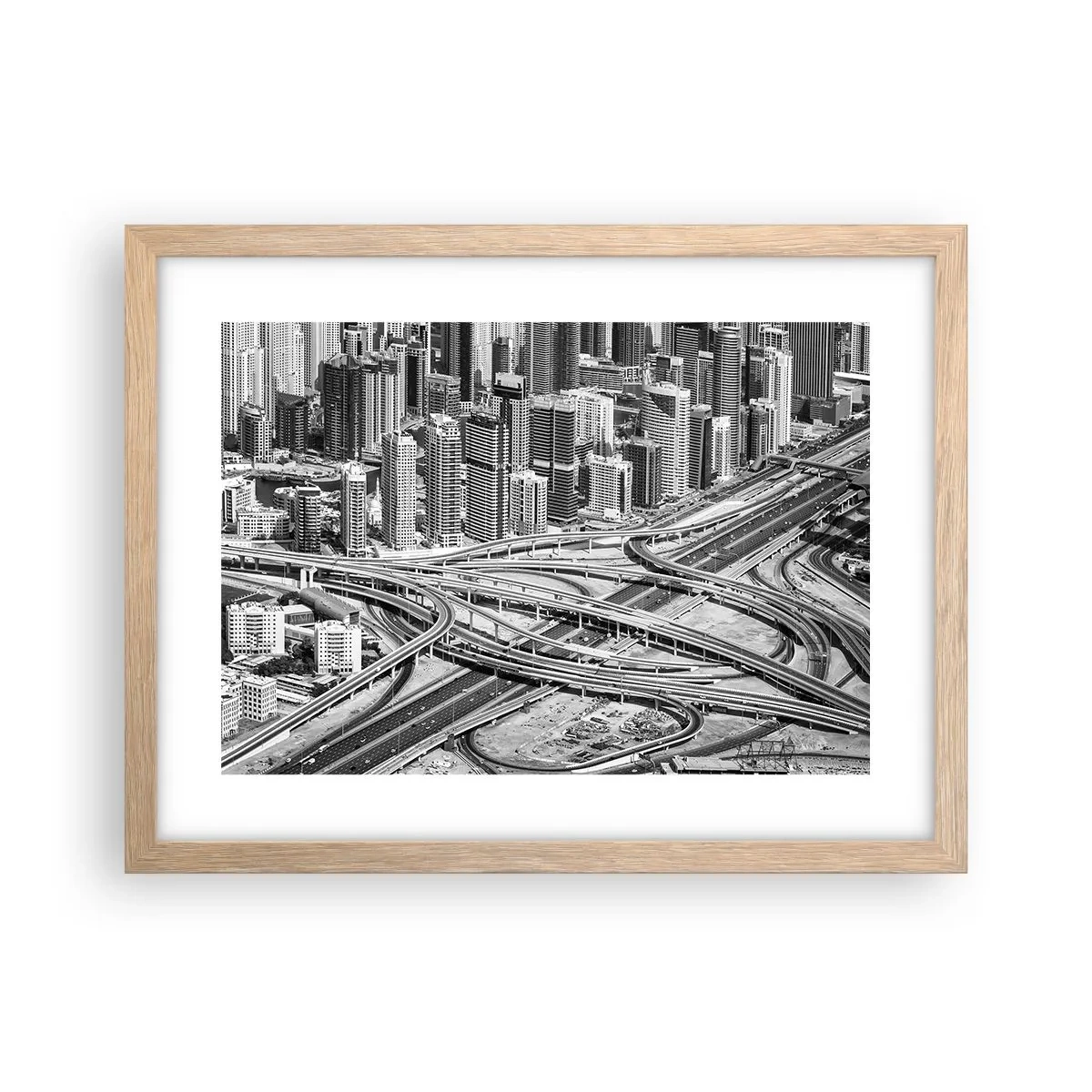 Pôster com moldura de carvalho claro - Dubai – uma cidade impossível - 40x30 cm