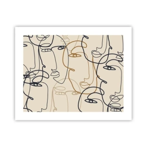 Pôster - Retrato multiplicado - 50x40 cm