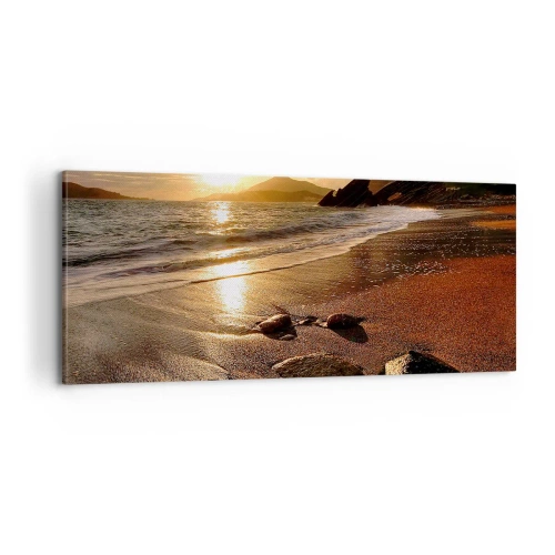 Quadro em tela - Siga o sol em direção às colinas - 100x40 cm