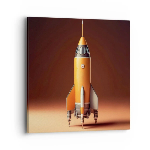 Quadro em tela - Tudo começa com um sonho - 40x40 cm