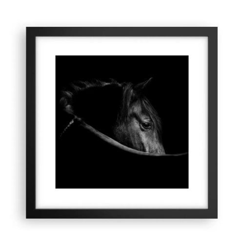 Pôster com moldura preta - Príncipe Negro - 30x30 cm