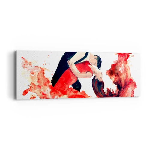 Quadro em tela - Tango - uma onda sensual - 90x30 cm