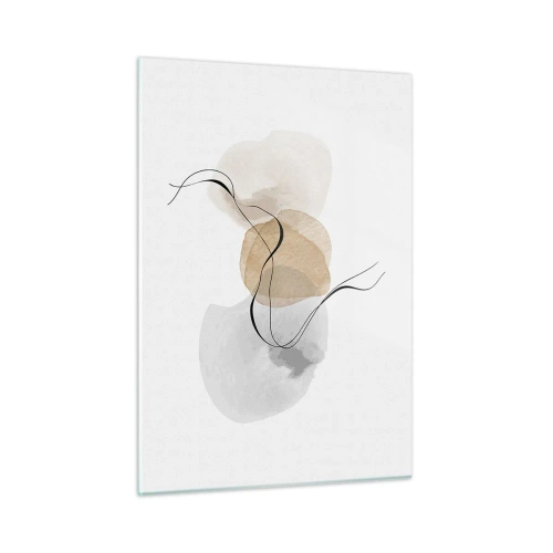 Quadro em vidro - Contas ao vento - 50x70 cm
