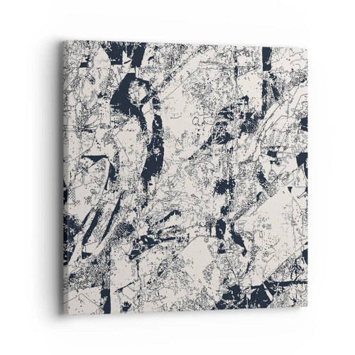 Quadro em tela - Interpenetração de opostos - 40x40 cm