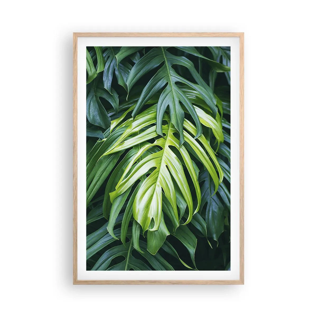 Pôster com moldura de carvalho claro - Mergulhar no frescor - 61x91 cm