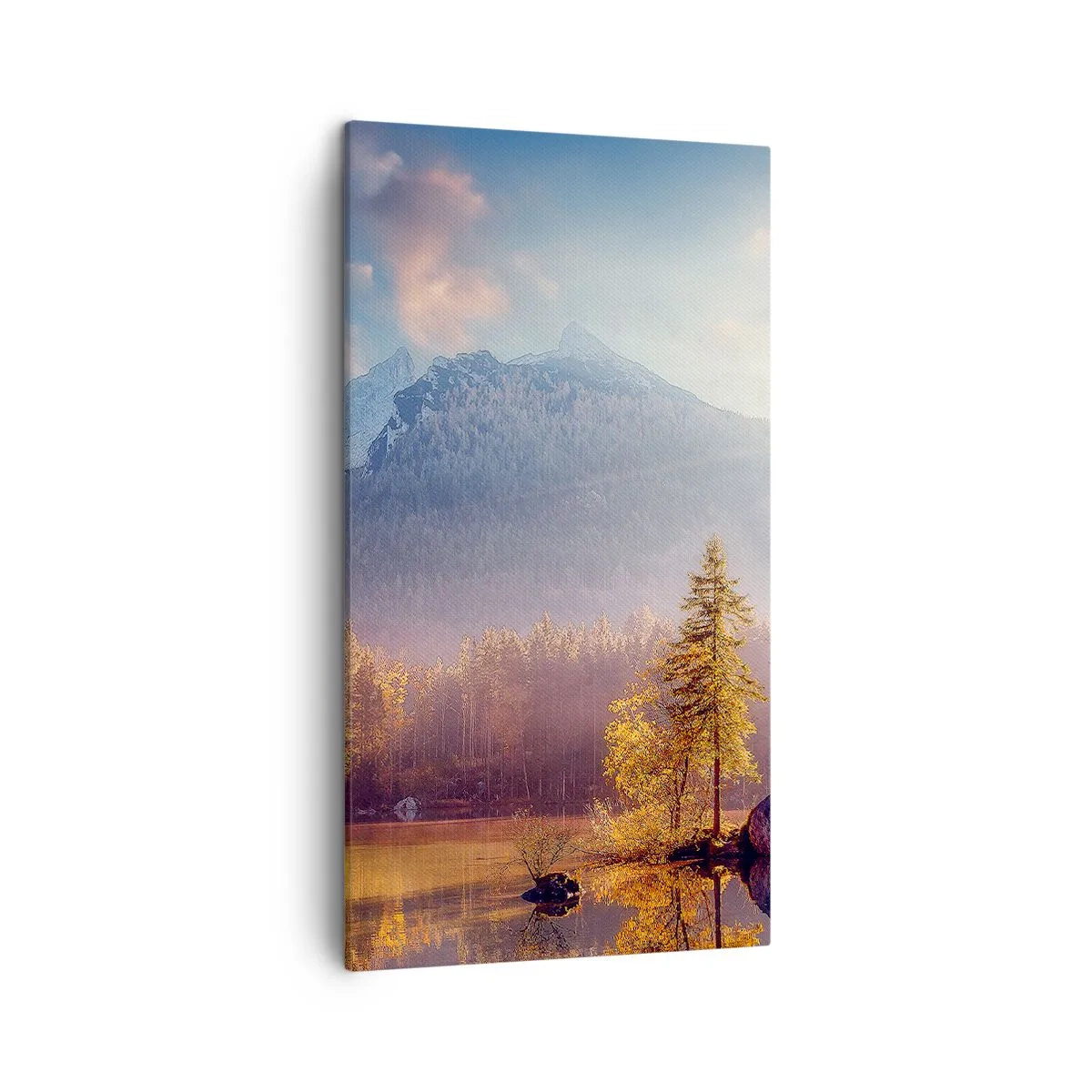 Quadro em tela - Nas montanhas e vales - 45x80 cm