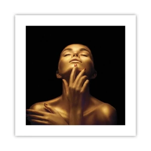 Pôster - Como seda dourada - 40x40 cm