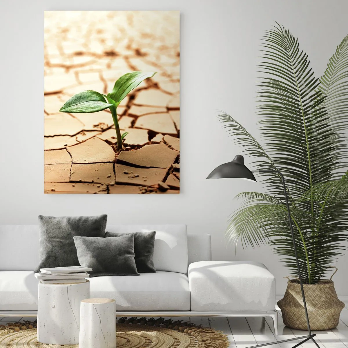 Quadro em vidro - A força indomável da vida - 50x70 cm
