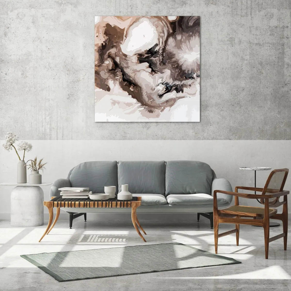 Quadro em vidro - O nascimento de uma galáxia - 60x60 cm