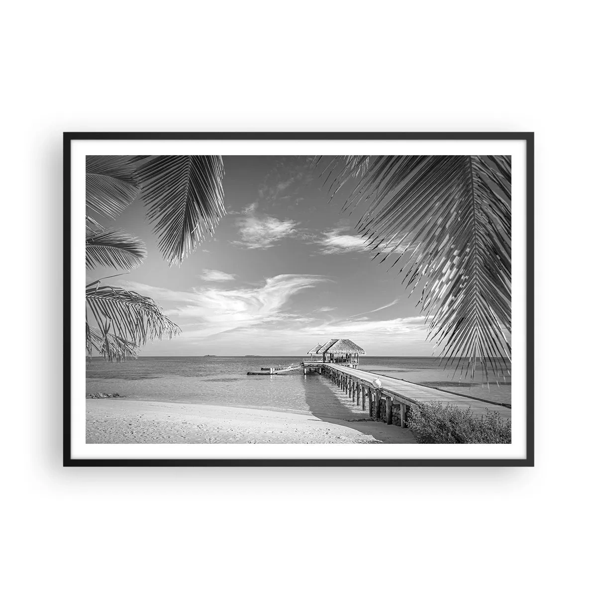 Pôster com moldura preta - Memória ou sonho? - 100x70 cm