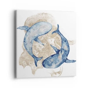 Quadro em tela - Amizade ou amor? - 40x40 cm