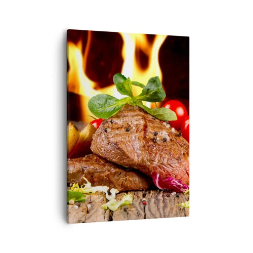 Quadro em tela - Feito com brasas - 50x70 cm