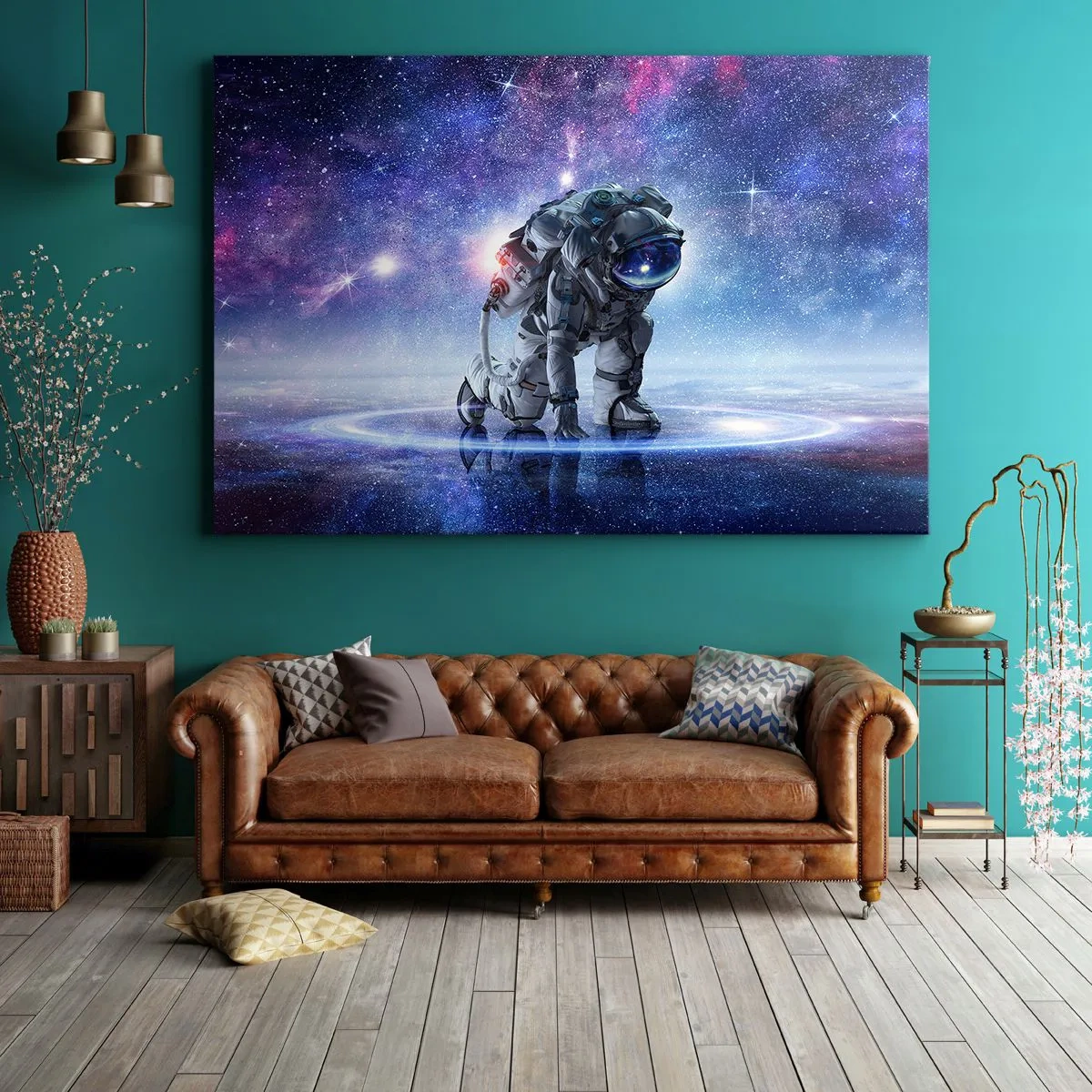 Quadro em tela - Céu estrelado acima de mim - 120x80 cm