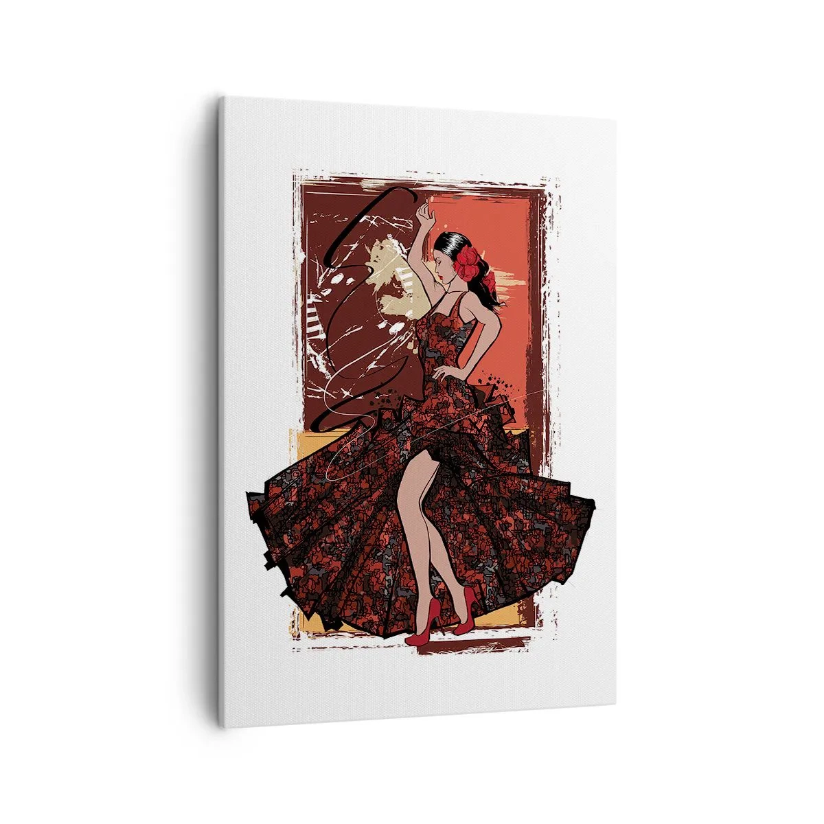 Quadro em tela - No ritmo do coração - 50x70 cm