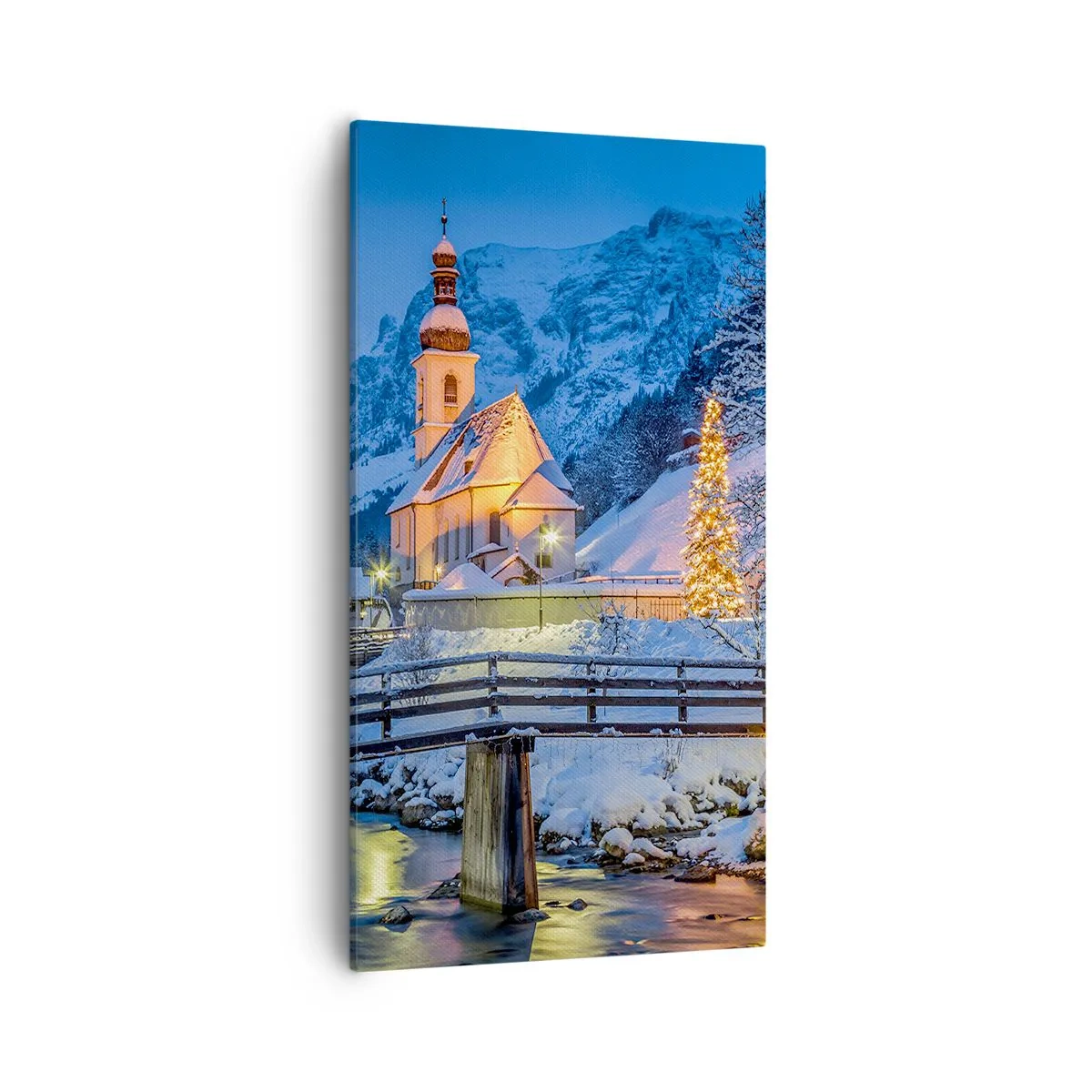 Quadro em tela - O Espírito do Natal - 55x100 cm