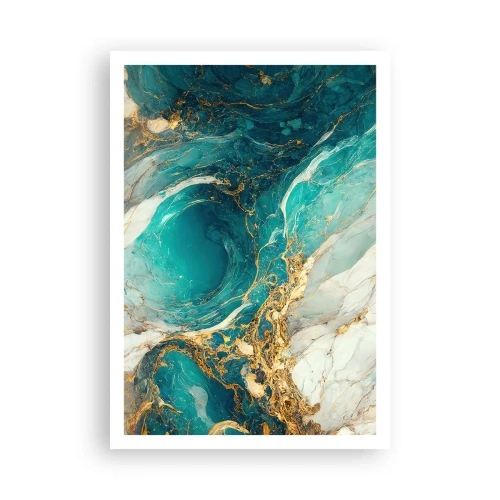 Pôster - Composição com veios d'ouro - 70x100 cm