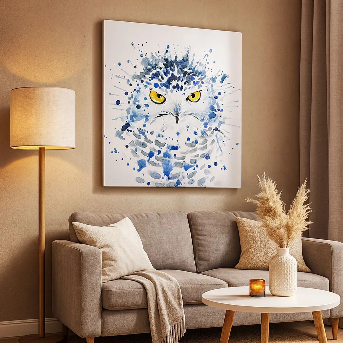 Quadro em tela - Direto nos olhos - 30x30 cm