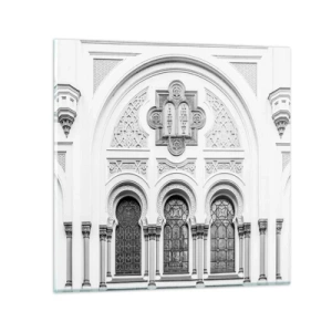 Quadro em vidro - Na fronteira das culturas - 60x60 cm