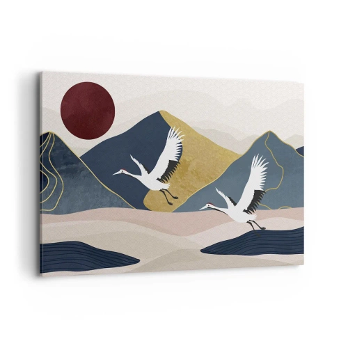 Quadro em tela - E o dia acaba novamente - 120x80 cm