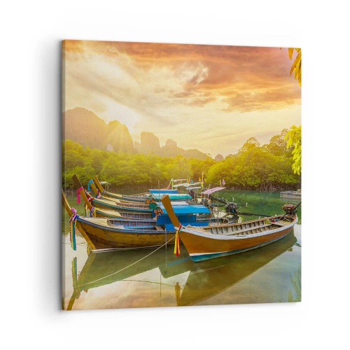 Quadro em tela - Antes de um dia agitado - 50x50 cm