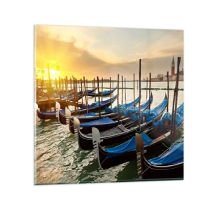 Quadro em vidro - Antes que o burburinho chegue - 40x40 cm