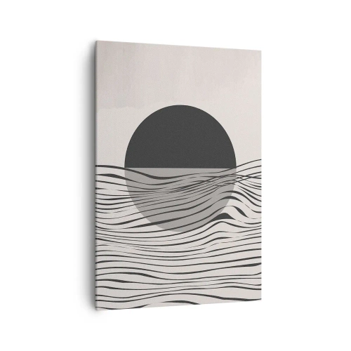 Quadro em tela - Composição da metade - 70x100 cm