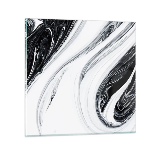 Quadro em vidro - Uma combinação de opostos - 70x70 cm