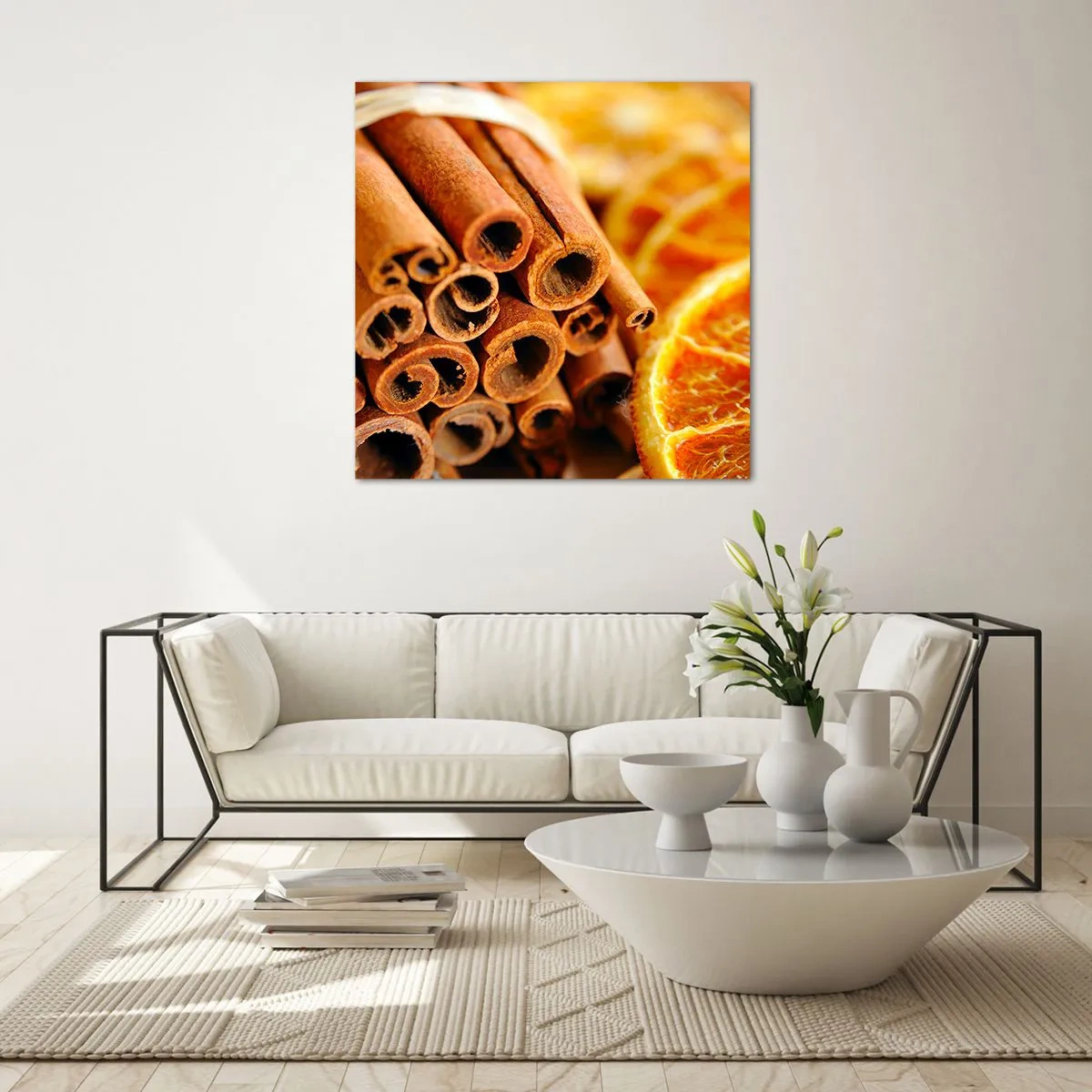 Quadro em vidro - Sente o cheiro? - 50x50 cm