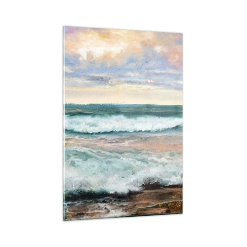 Quadro em vidro - Aqui suavizas a alma - 80x120 cm