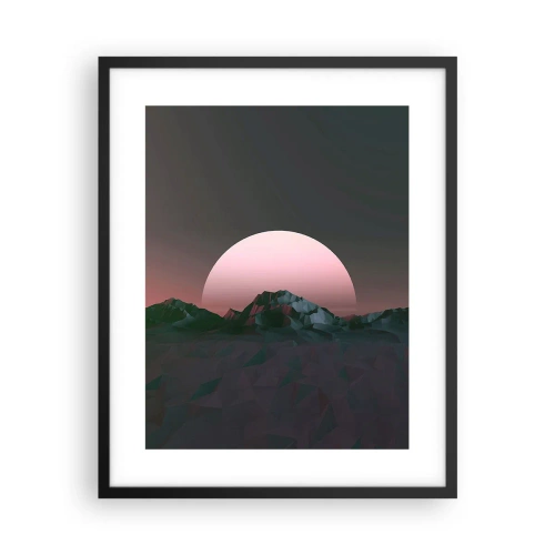 Pôster com moldura preta - Numa galáxia vizinha - 40x50 cm
