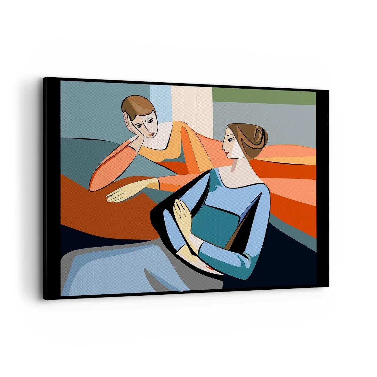 Quadro em tela - Um momento de confiança - 100x70 cm