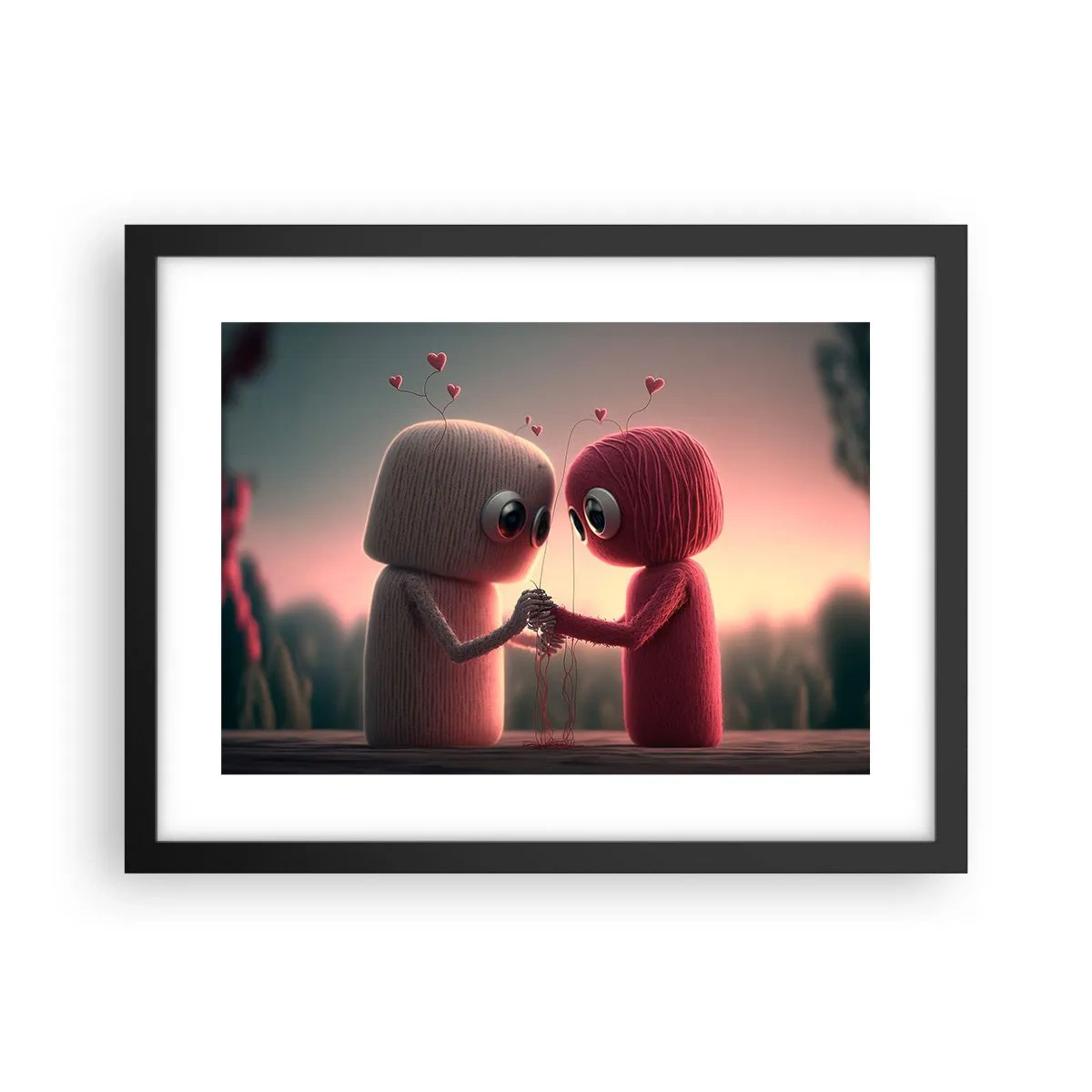 Pôster com moldura preta - Todos podem amar - 40x30 cm