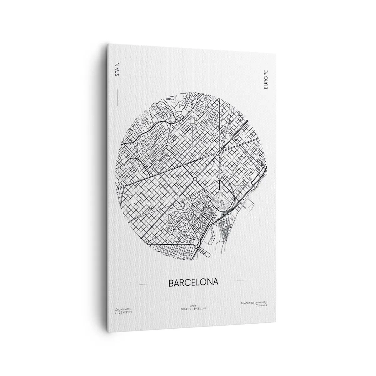 Quadro em tela - Anatomia de Barcelona - 80x120 cm