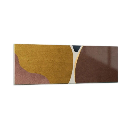 Quadro em vidro - Abstração – um lugar no espaço - 90x30 cm